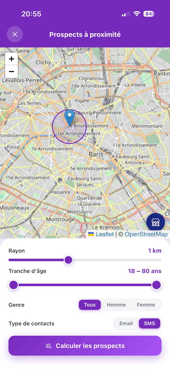 Statistiques de campagne dans l'app LeClientRoi
